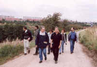 Nach Besichtigung der Autobahnbaustelle ...